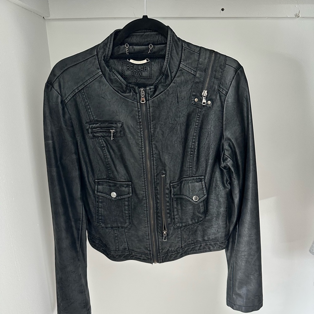Faux Leather Jacket (Ruby & Jenna)
